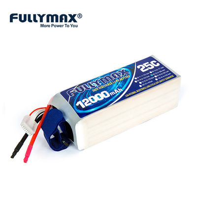 χημεία 25C 6 μπαταριών 22.2V 6s 12000mah Lipo εμπορική μπαταρία κηφήνων υψηλής ικανότητας κυττάρων