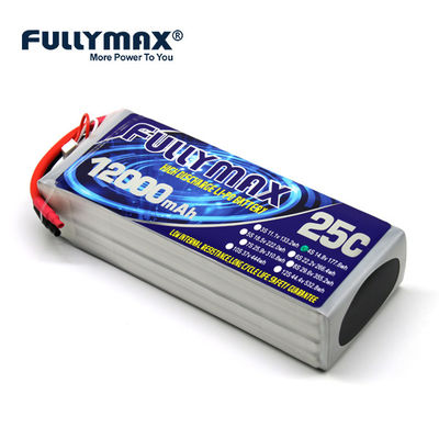 Hobbyist υψηλής ικανότητας μπαταριών 14.8v 25C 4s 12000mah Lipo ιδιωτικό πακέτο μπαταριών κηφήνων
