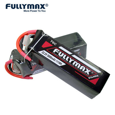 ιονική μπαταρία λίθιου Fullymax 6s 5000mah 70c μπαταριών 22.2v 22v Lipo για την μπαταρία αεροπλάνων 5000mah Rc