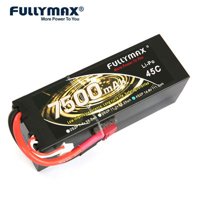 πρότυπες μπαταρίες βαρκών μπαταριών 45C 7500mAh 14.8V Quadcopter Rc 4S Lipo