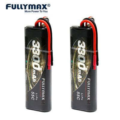 55C 2S1P 7,4V 2s 3300mah Lipo 2 Cell Rc Battery 7,4v Μοντέλα αυτοκινήτου Στρογγυλή σκληρή θήκη