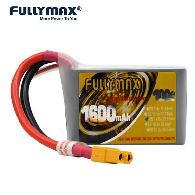 Fullymax 4s 1600mah 30c 14,8v 100c Airplane Rc Lithium Polymer Quadcopter Battery