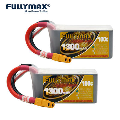 Μπαταρίες Xt60 11.1v 3s 1300mah Lipo για το ιονικό Fullymax 3s 1300mah Lipo ελικοπτέρων 100c αεροπλάνων Rc 3-κύτταρο μπαταριών λι
