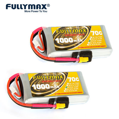 6s 1000mah Lipo Battery 14,8V 70C FPV Racing Rc Car Rechargeable Battery Pack Drone