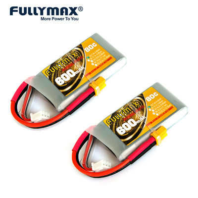 2S 7,4 μπαταρία 2 κύτταρο FPV Lipo 7,4 Β 600mah Lipo υψηλό ποσοστό απαλλαγής μπαταριών 80C Β Rc