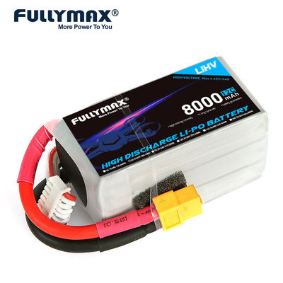 μπαταρία 23.52V 12C 6 πολυμερής μπαταρία 8000mah 6s 8000mah Lipo λίθιου απαλλαγής κυττάρων υψηλή