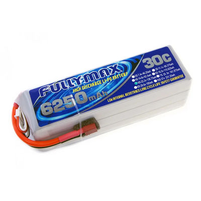 Πακέτο 30C 6250mAh 6S 22.2V μπαταριών FULLYMAX LiPo με το συνδετήρα κοσμητόρων για τα αεροσκάφη αεροπλάνων Heli φορτηγών βαρκών αυτοκινήτων RC RC