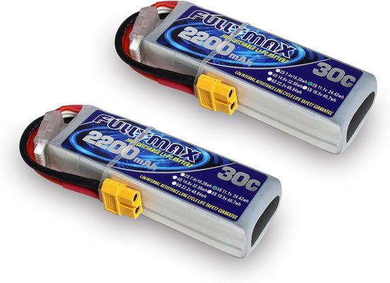 μαλακή μπαταρία περίπτωσης μπαταριών 2200mAh 11.1V 30C 3S LiPo με το βούλωμα XT60 για το αεροπλάνο RC