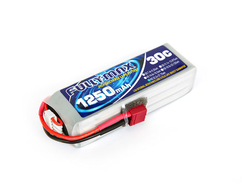 Πακέτο 30C 1250mAh 6S 22.2V μπαταριών LiPo συνδετήρων κοσμητόρων για τα αεροσκάφη RC Heli RC