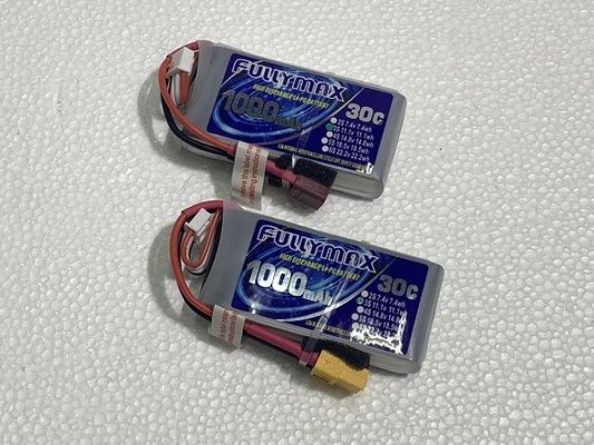 Πακέτο 30C 1000mAh 3S 11.1V μπαταριών LiPo βουλωμάτων Τ για το ελικόπτερο αεροσκαφών RC αυτοκινήτων RC RC