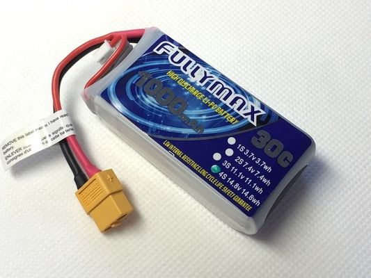 XT60 πακέτο 30C 1000mAh 4S 14.8V μπαταριών LiPo βουλωμάτων για τα αεροσκάφη αυτοκινήτων RC RC