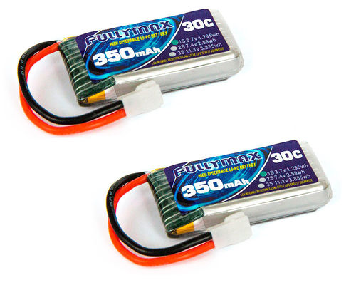 μπαταρία 3.7V 1S 350mAh 35C LiPO για το μίνι αεροπλάνο παιχνιδιών RC πρότυπο